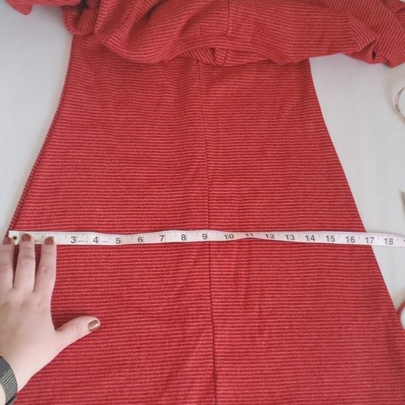 Christy Dawn red dead stock uncalled recycled fabric the Abbey sweater dress - Picture 14 of 14